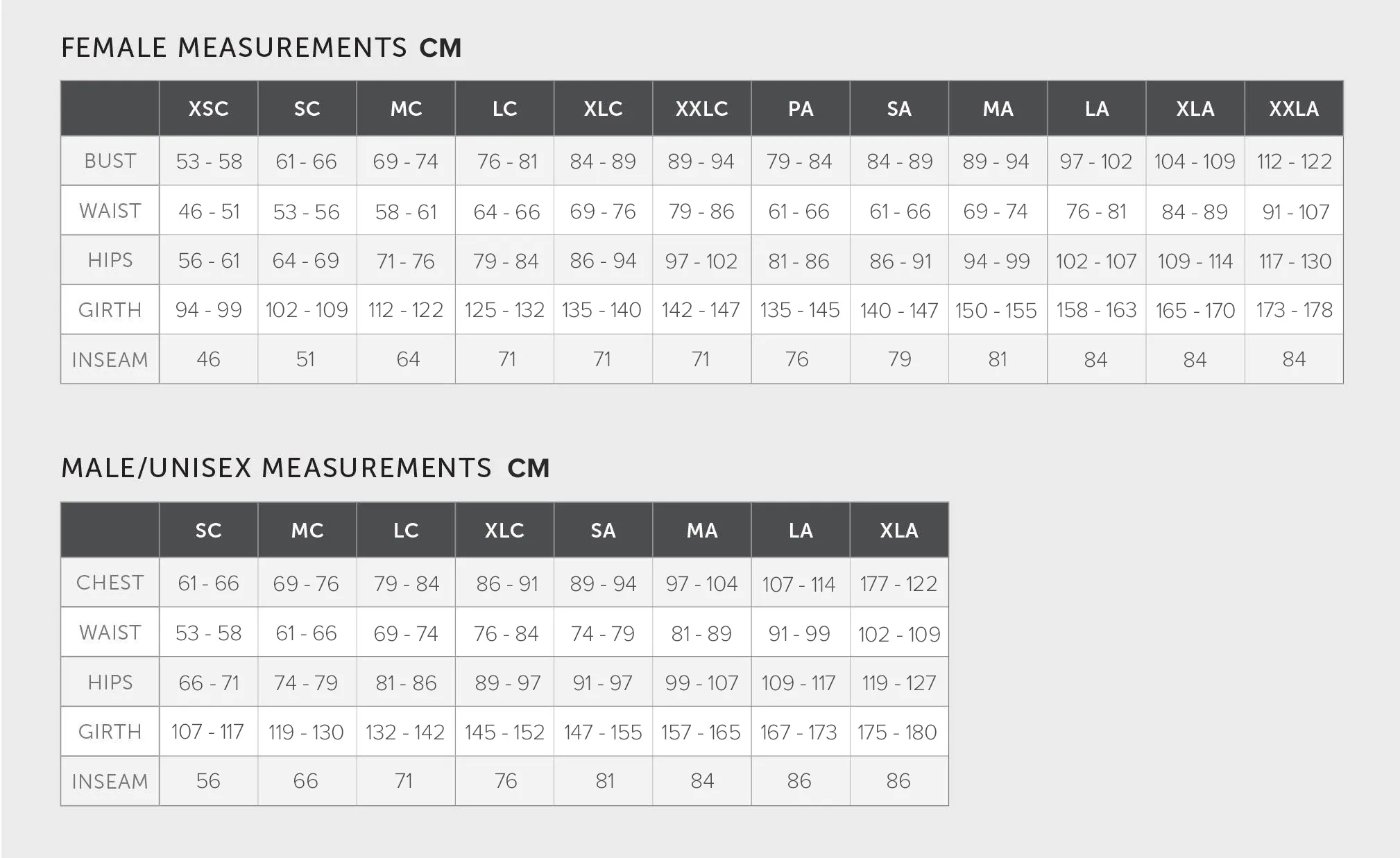 body liner for underneath costumes