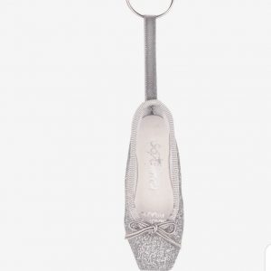 Glitter pointe shoe key ring